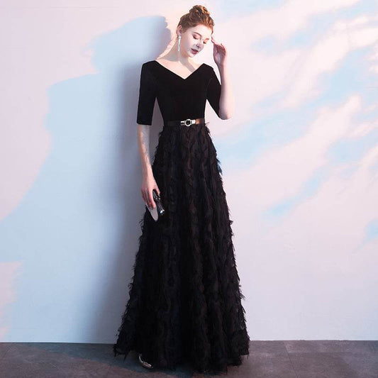 Buycenter Black Evening Dress for Women - Elegant, Slim Fit Style - Buy Center