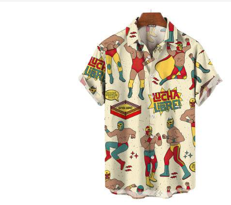 Casual 3D Hawaiian Shirt for Men - Vibrant Summer Floral Prints - Buy Center
