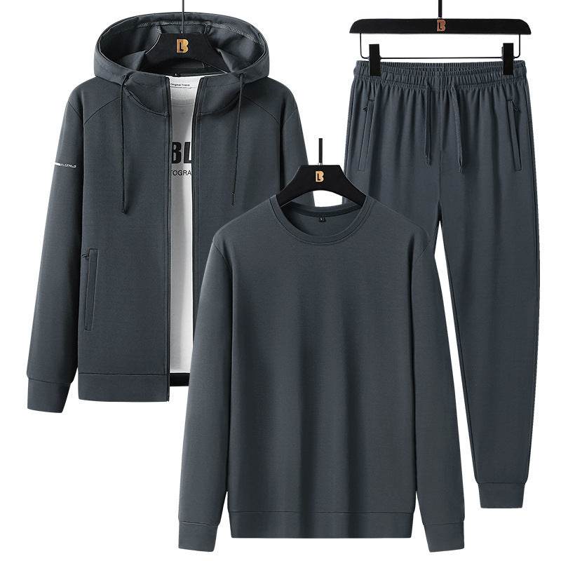 Men's Sports Leisure Suit - Trendy Cotton Blend for Spring & Autumn - Buy Center