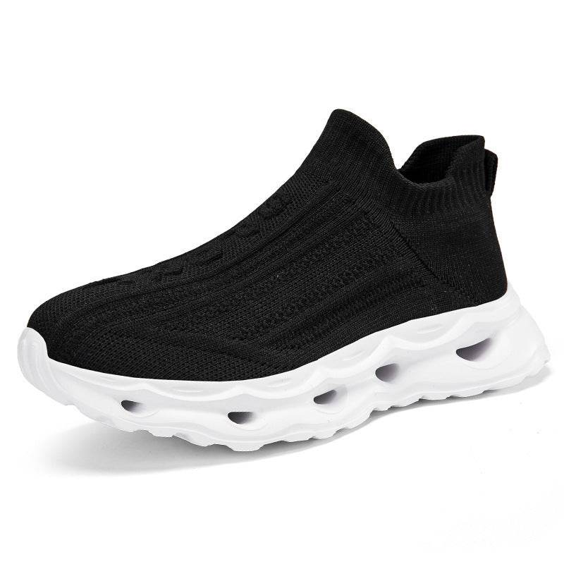 Plus Size Flyknit Sports Shoes - Stylish Breathable Comfort for Everyday Wear - Buy Center