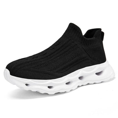 Plus Size Flyknit Sports Shoes - Stylish Breathable Comfort for Everyday Wear - Buy Center