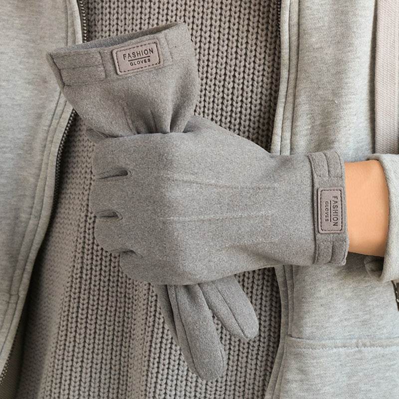 Men's Winter Gloves - Fleece-Lined, Touch Screen, Windproof Dralon Style - Buy Center