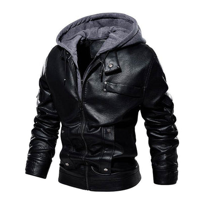 Men's Leather Coat - Fashionable & Warm for Winter 2025 Styles - Buy Center