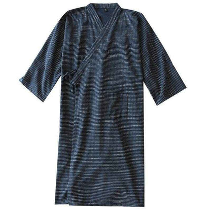 Summer Jacquard Gauze Cotton Kimono Bathrobe - Lightweight & Stylish Design