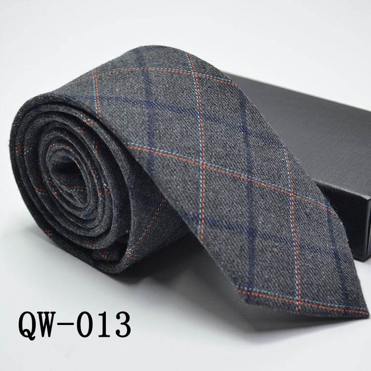 Elegant Men's Super Narrow Bow Tie - Trendy Wool-like Cotton Stripes - Buy Center