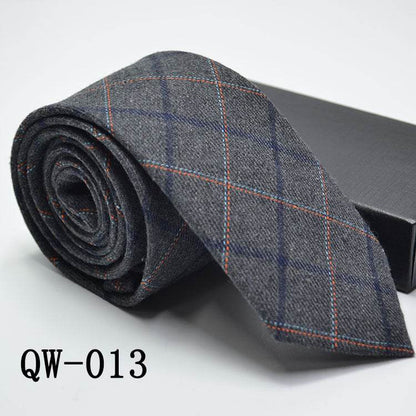 Elegant Men's Super Narrow Bow Tie - Trendy Wool-like Cotton Stripes - Buy Center