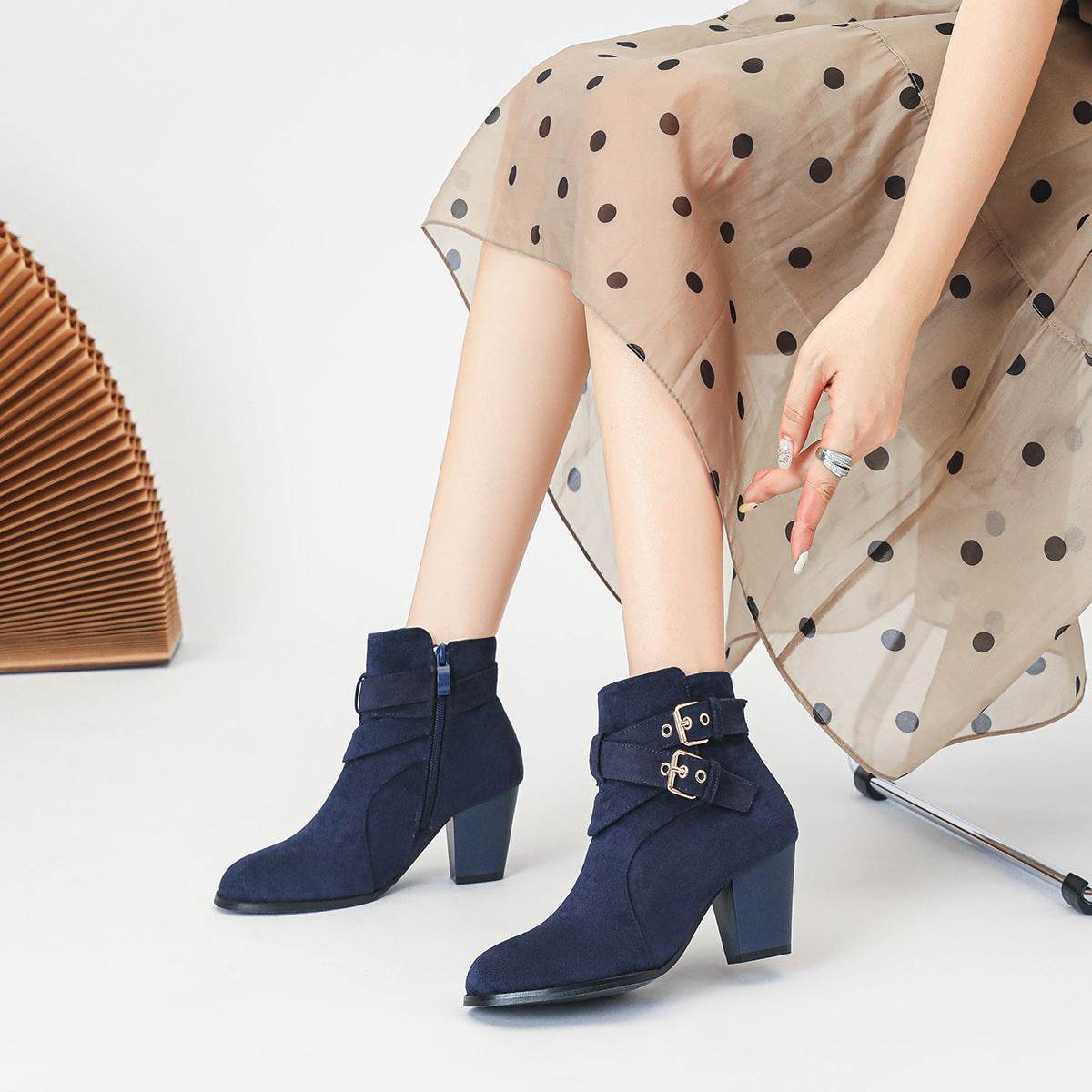 Stylish Women's Suede Ankle Boots - Comfortable & Elegant Fashion 2025 - Buy Center