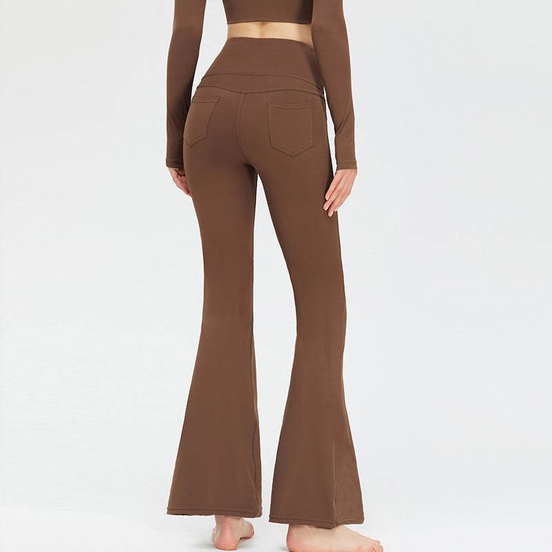 High Waist Peach Yoga Pants - Super Stretch Fitness Leggings for Women - Buy Center
