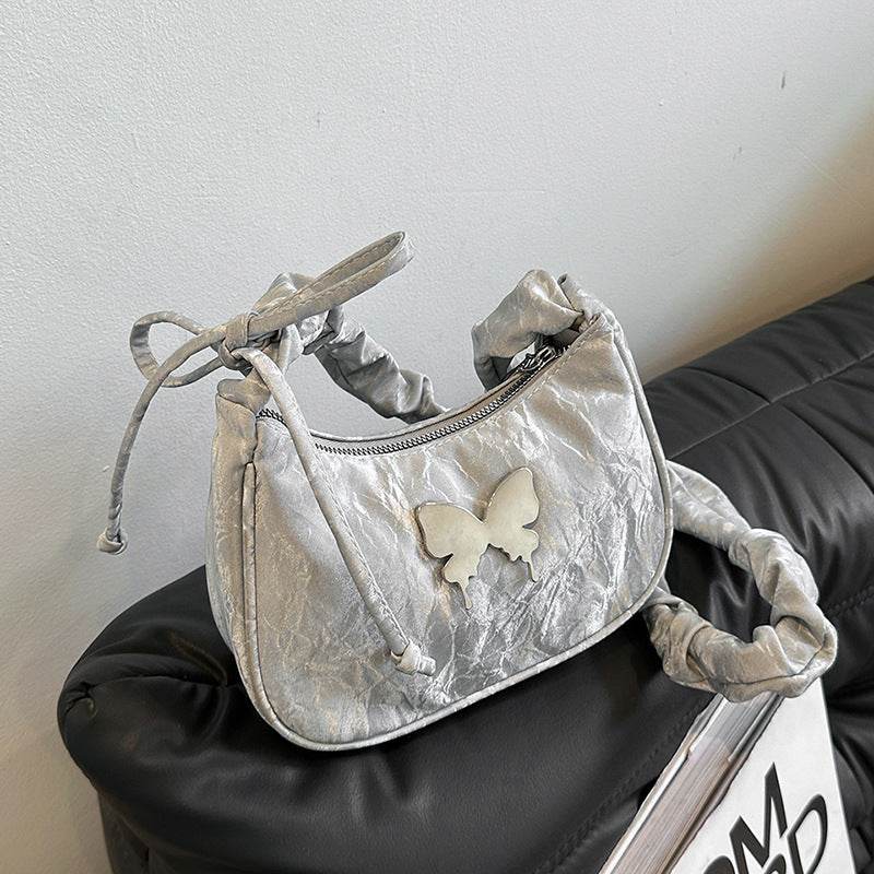 Buycenter Casual Crossbody Bag - Bow Design, Soft PU Material - Buy Center