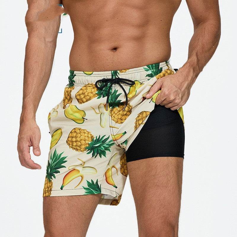 Men's Quick-Drying Beach Pants - Stylish Double-Layer Swim Trunks 2025 - Buy Center