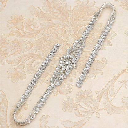 Rhinestone Applique Waist Jewelry for Weddings - Elegant Bridal Accessory - Buy Center