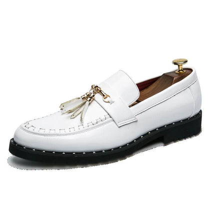 Men's Casual Pointed Leather Shoes - Trendy Solid Colors for 2025 - Buy Center