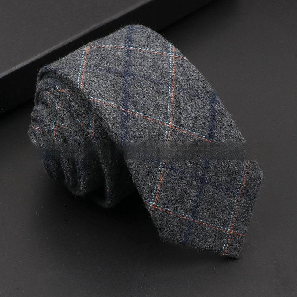 Korean Artificial Woolen Necktie for Men - Casual & Formal Accessory 2025 - Buy Center