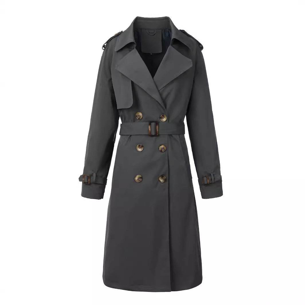 Women’s Waterproof Windbreaker Trench - Double-Breasted Style & Trendy Look - Buy Center
