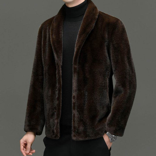 Elegant Padded Coat with Fur Top - Loose Fit & Side Pocket for Comfort - Buy Center