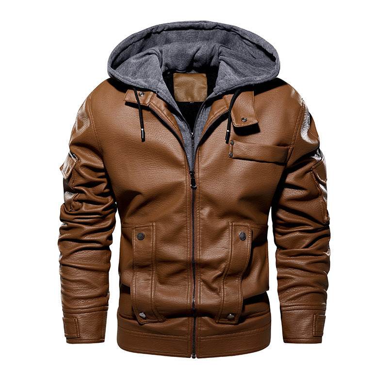 Men's Leather Coat - Fashionable & Warm for Winter 2025 Styles - Buy Center
