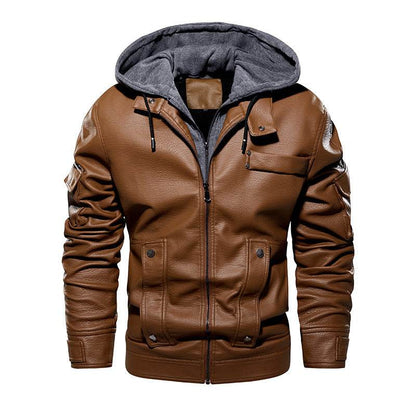 Men's Leather Coat - Fashionable & Warm for Winter 2025 Styles - Buy Center