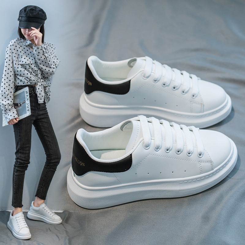 All-Match Microfiber Platform Shoes - Breathable & Height Boost for Women - Buy Center