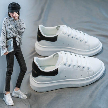 All-Match Microfiber Platform Shoes - Breathable & Height Boost for Women - Buy Center