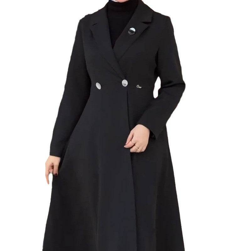 Elegant Mid-Length Robe Trench Coat - Stylish Women's Outerwear 2025 - Buy Center