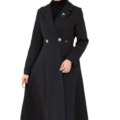 Elegant Mid-Length Robe Trench Coat - Stylish Women's Outerwear 2025 - Buy Center