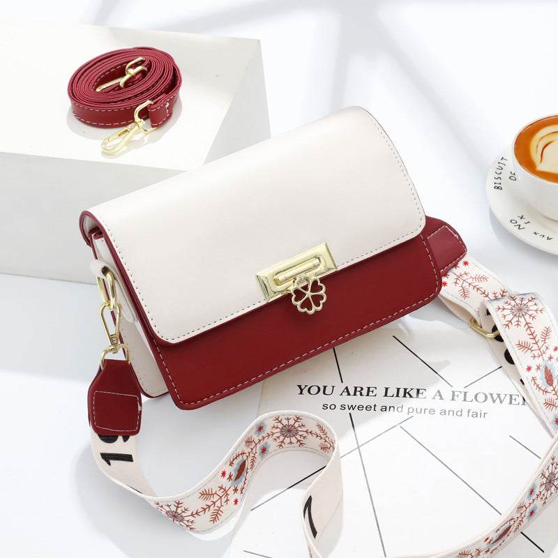 Buycenter Crossbody Square Shoulder Bag - Soft Genuine Leather in 7 Colors - Buy Center