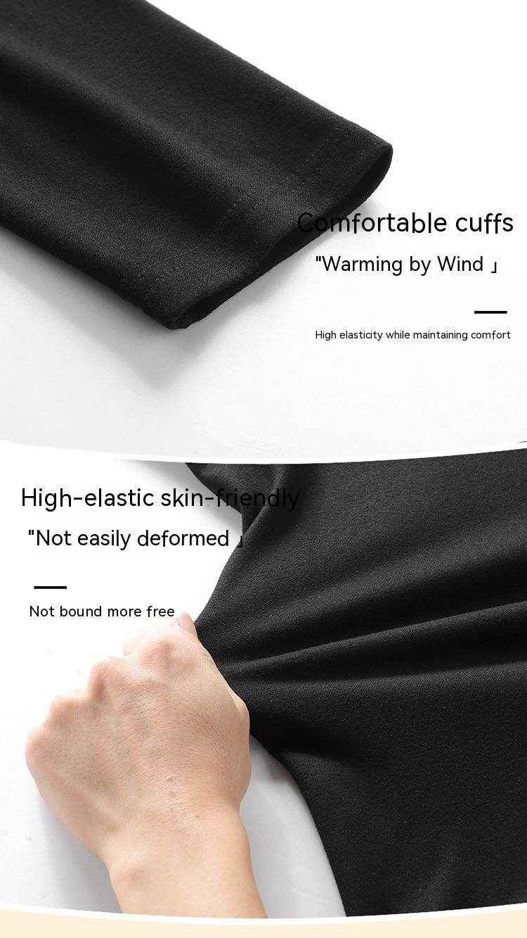 Men's Fleece-Lined Thermal Underwear - Round Neck Long Johns for Winter