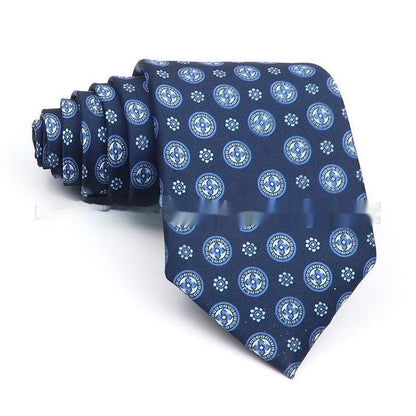 Men's Printed Work Tie - Stylish Polyester Bow Tie with Geometric Design - Buy Center