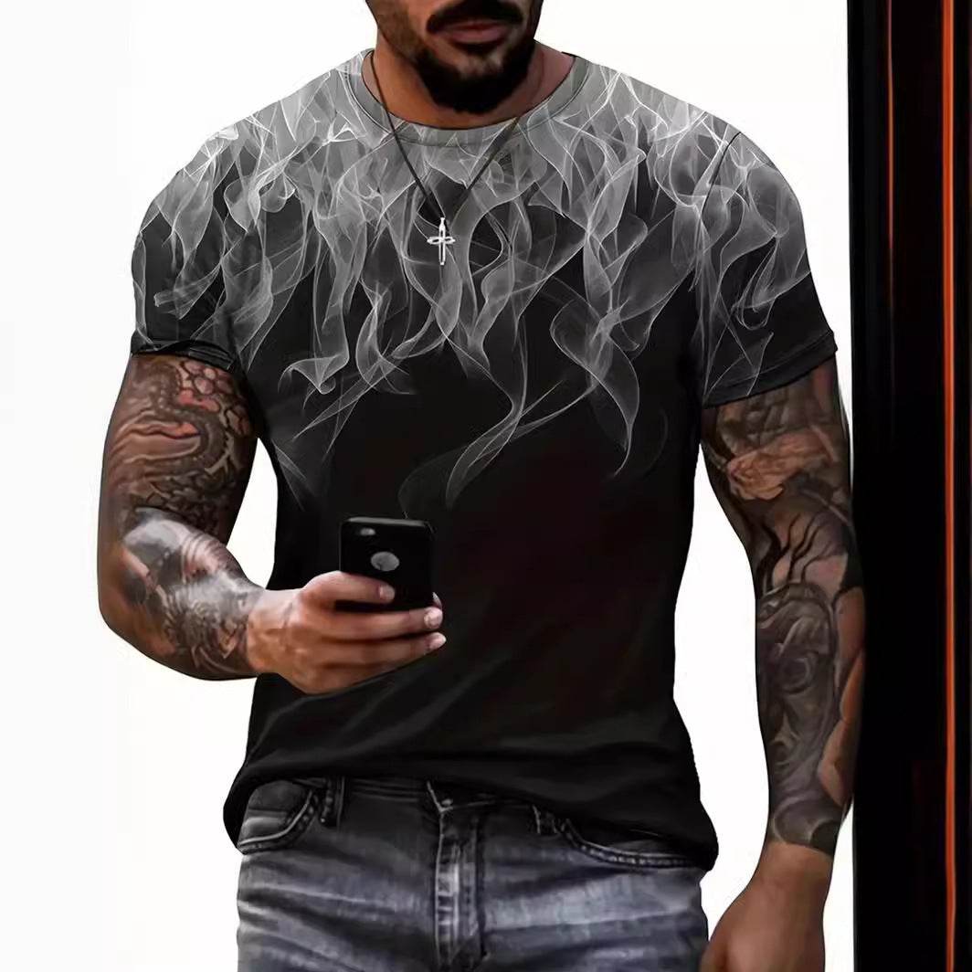 Men's Casual Floral Print T-Shirt - Trendy Style for 2025 - Buy Center