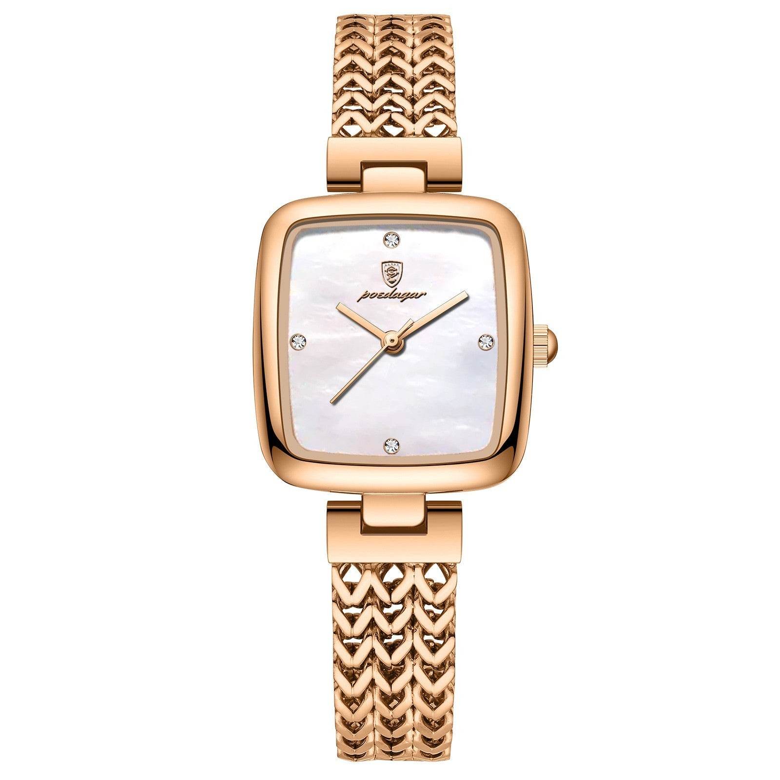 Buy Center Women's Waterproof Quartz Watch - Stylish Rose Gold & Silver - Buy Center