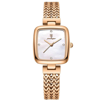 Buy Center Women's Waterproof Quartz Watch - Stylish Rose Gold & Silver - Buy Center