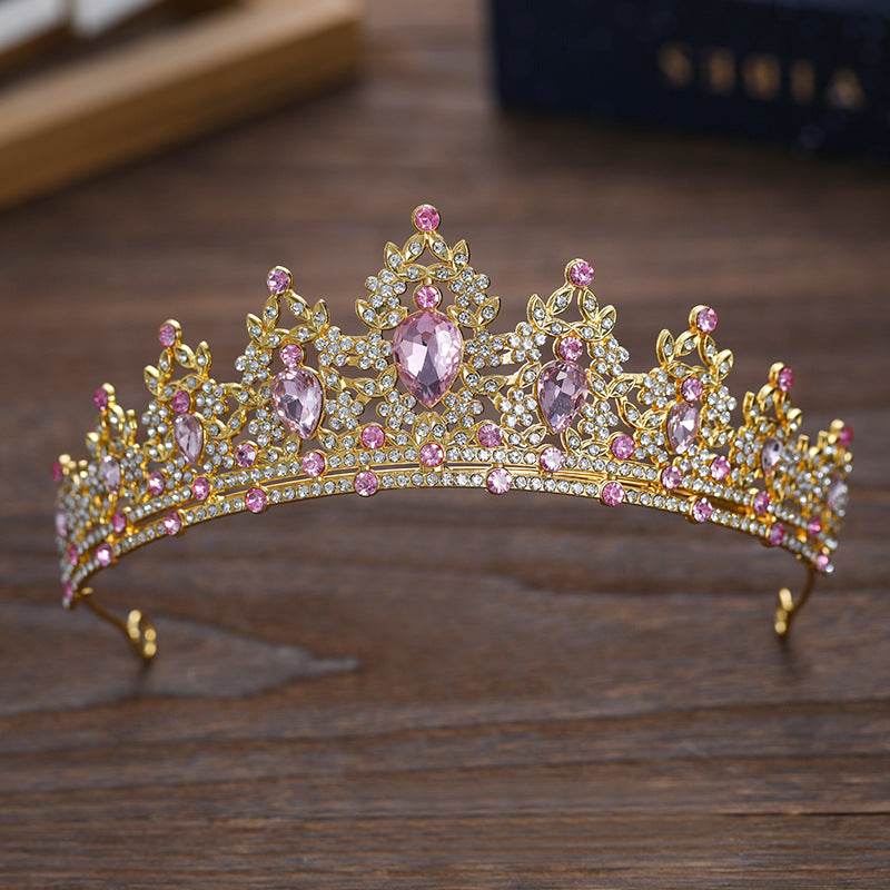 Buycenter Rhinestone Dark Crown - Baroque Halloween Dress-up Accessories - Buy Center