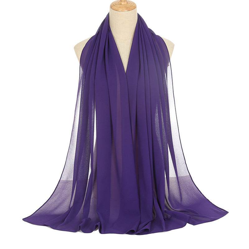 Pearl Chiffon Bubble Scarf - Women's Lightweight Summer Elegance - Buy Center