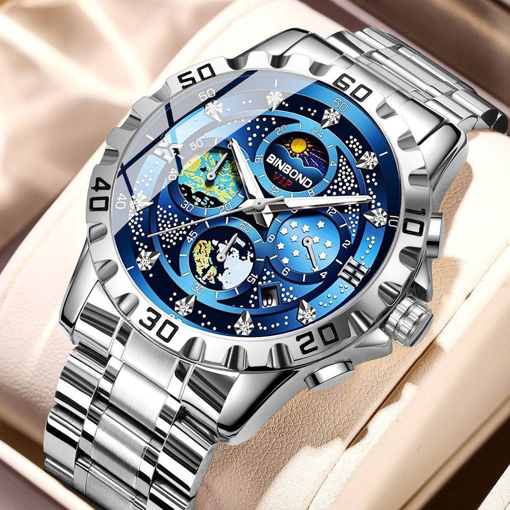 Stylish Quartz Business Watch - Sleek 11mm Thin, Waterproof Design - Buy Center