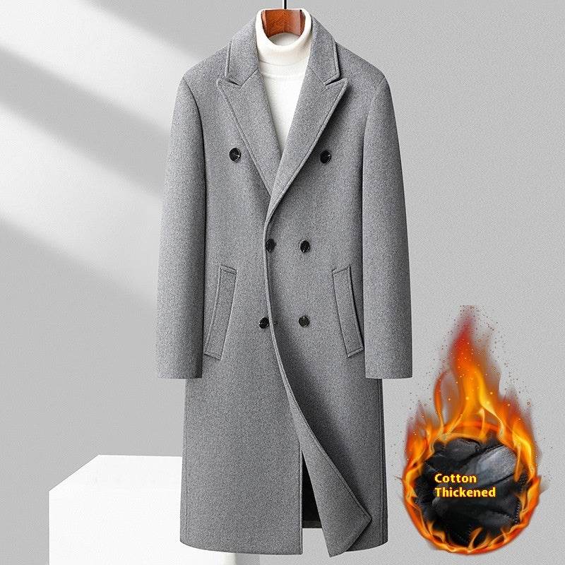 Elegant Double Breasted Wool Coat - Warm Stylish Winter Fashion 2025 - Buy Center