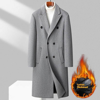 Elegant Double Breasted Wool Coat - Warm Stylish Winter Fashion 2025 - Buy Center