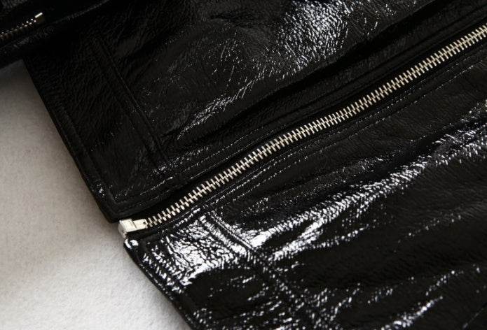 Women's Black PU Leather Motorcycle Jacket - Stylish Short Design 2025 - Buy Center