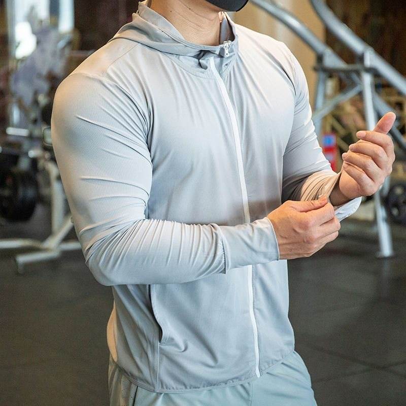Men's Outdoor Quick-Drying Shirt - Sun-Proof Long Sleeve Fitness Wear - Buy Center