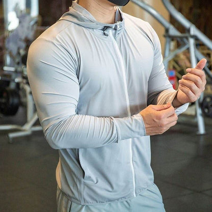 Men's Outdoor Quick-Drying Shirt - Sun-Proof Long Sleeve Fitness Wear - Buy Center