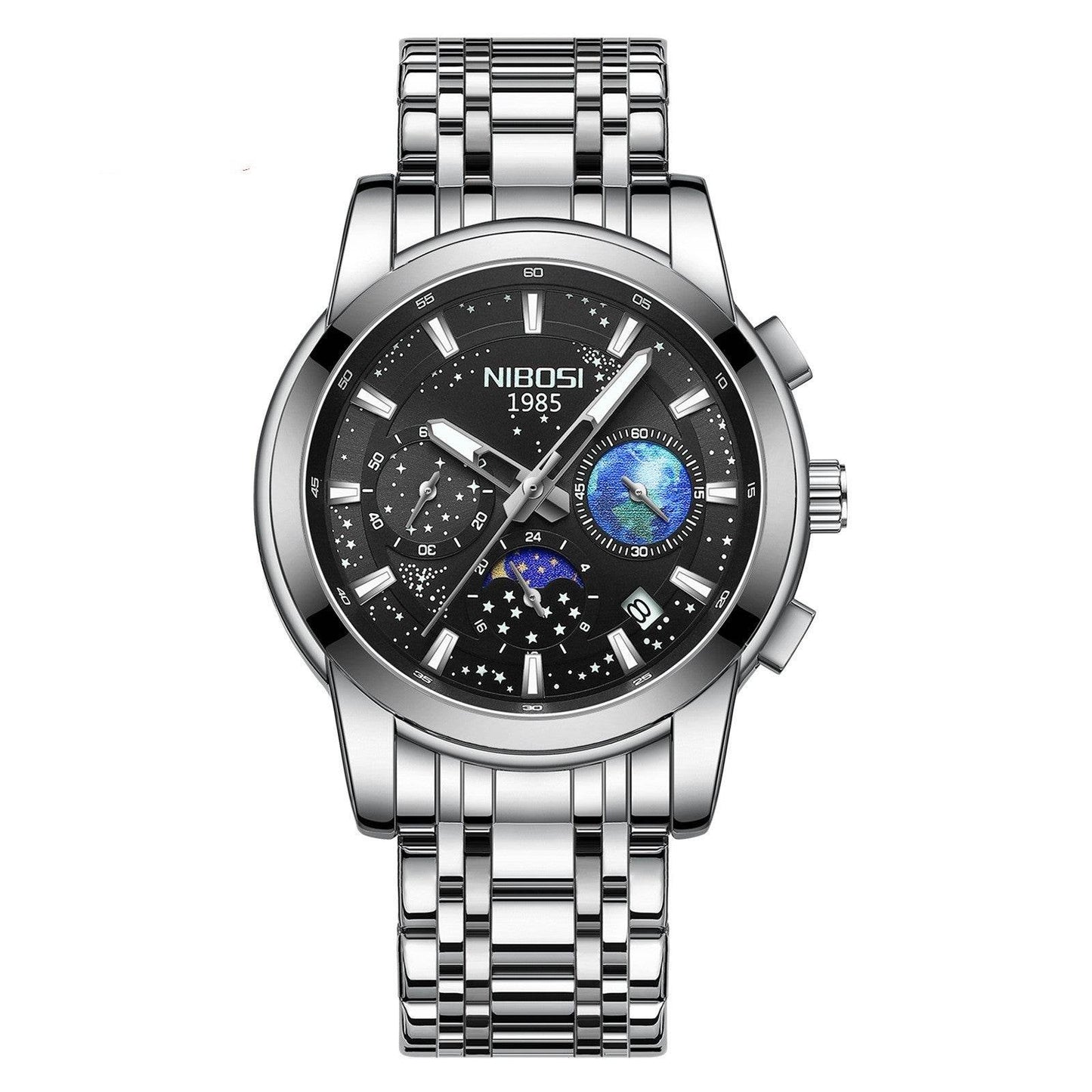 Buycenter Men's Steel Quartz Watch - Casual & Business Style, Multiple Colors - Buy Center