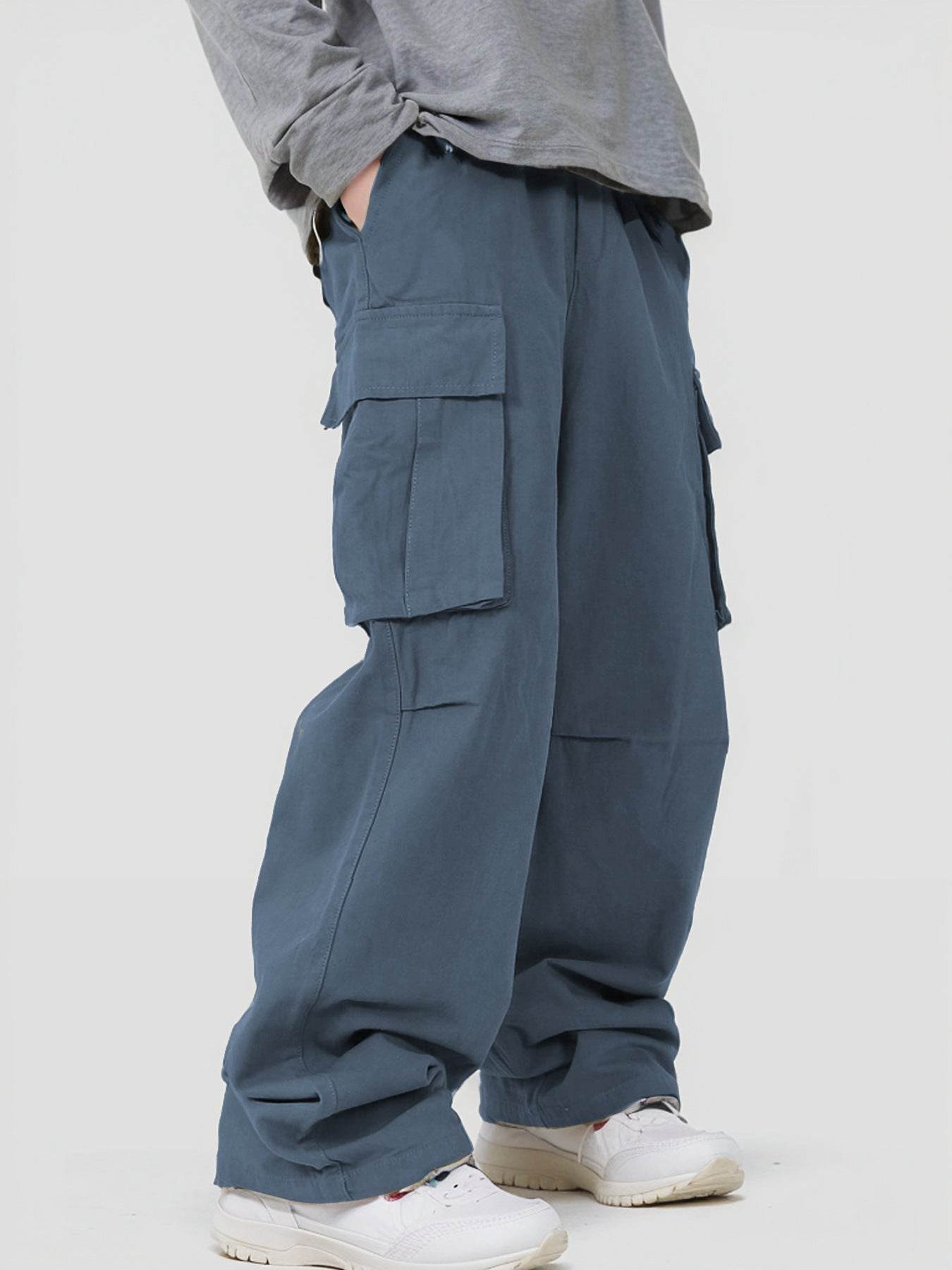 BuyCenter Three-Dimensional Pocket Overalls - Casual Lace-Up Pants 2025 - Buy Center