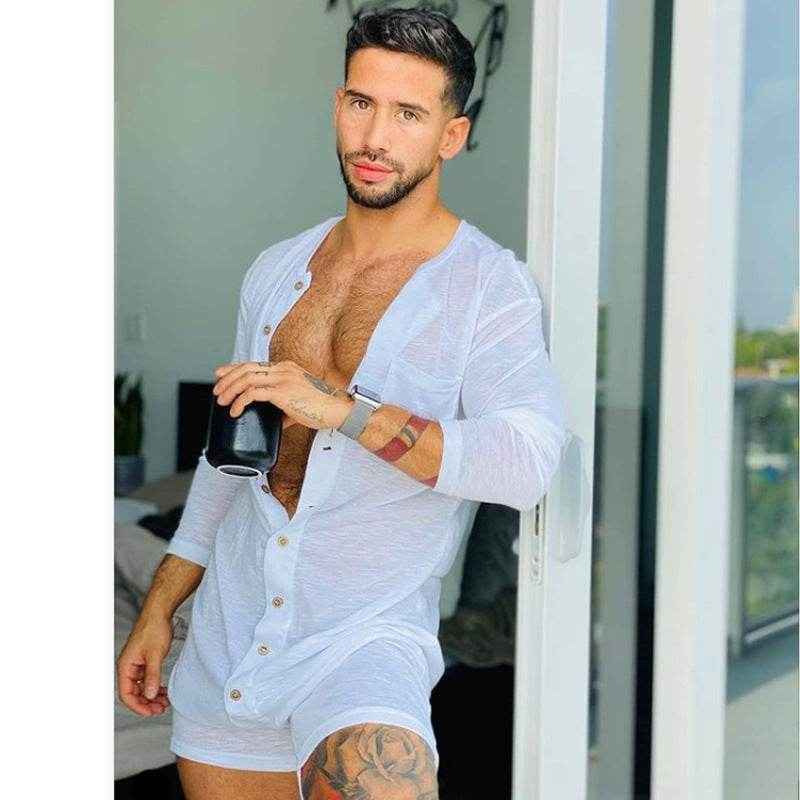 Pure Color Tight Jumpsuit for Men - Stylish Homewear in Classic Colors
