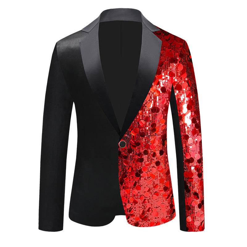 Men's Sequined Suit Jacket - Premium Stylish Dance Wear for Special Events - Buy Center