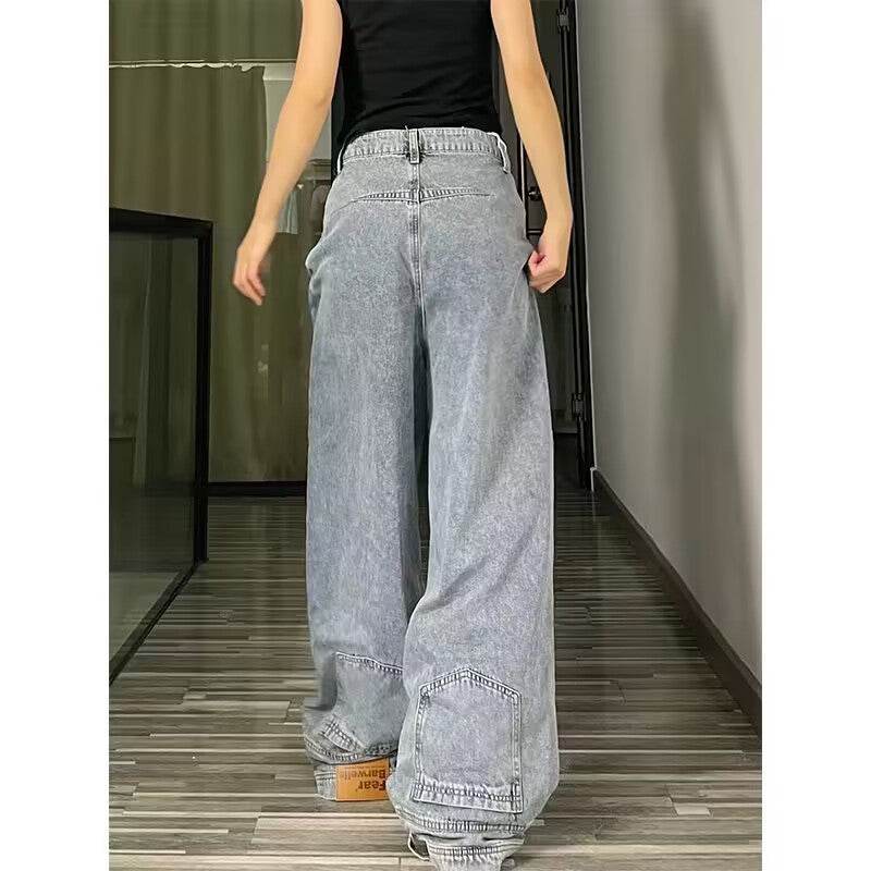 Trendy Wide Leg Bell Bottoms - Fashion Straight Loose Jeans for Women - Buy Center