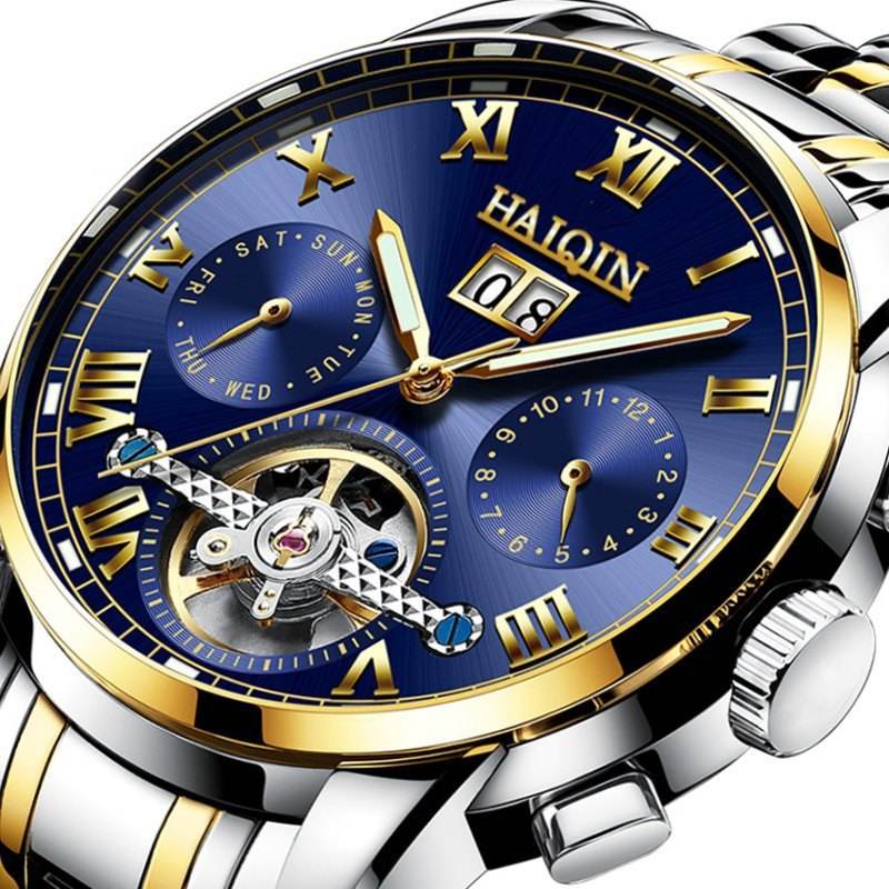 Men's Waterproof Luminous Tourbillon Watch - Stylish Mechanical Timepiece - Buy Center