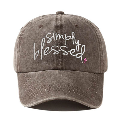 Simply Blessed Wide Brim Cap - Stylish Sunshade Accessory for Women - Buy Center