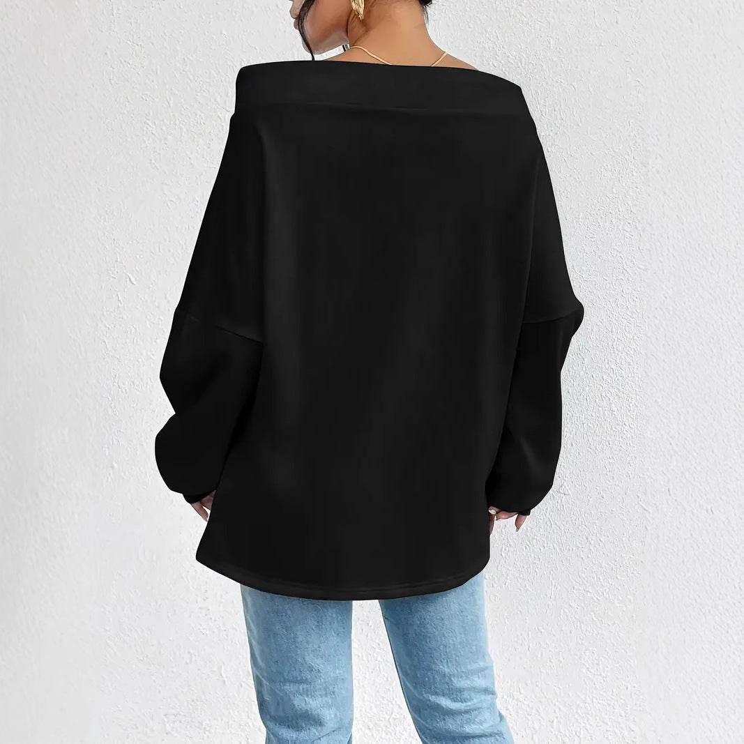 Buycenter Women's Casual Loose Off-the-Shoulder Top - Sizes 1XL to 5XL - Buy Center