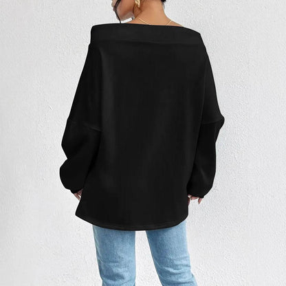 Buycenter Women's Casual Loose Off-the-Shoulder Top - Sizes 1XL to 5XL - Buy Center