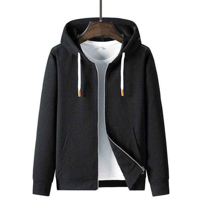 Men's Trendy Waffle Hooded Sweater Suit - Casual Style for Sports & Leisure