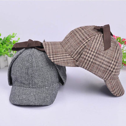 Buycenter Vintage Plaid Baseball Caps - Double Brim for Men & Women - Buy Center